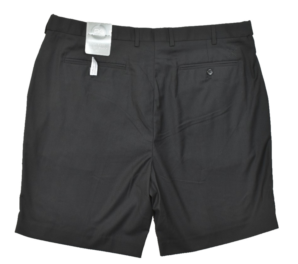 Bocaccio Golf Men's Black Shorts Size 42 Hidden Expandable Waist Stretch NWT